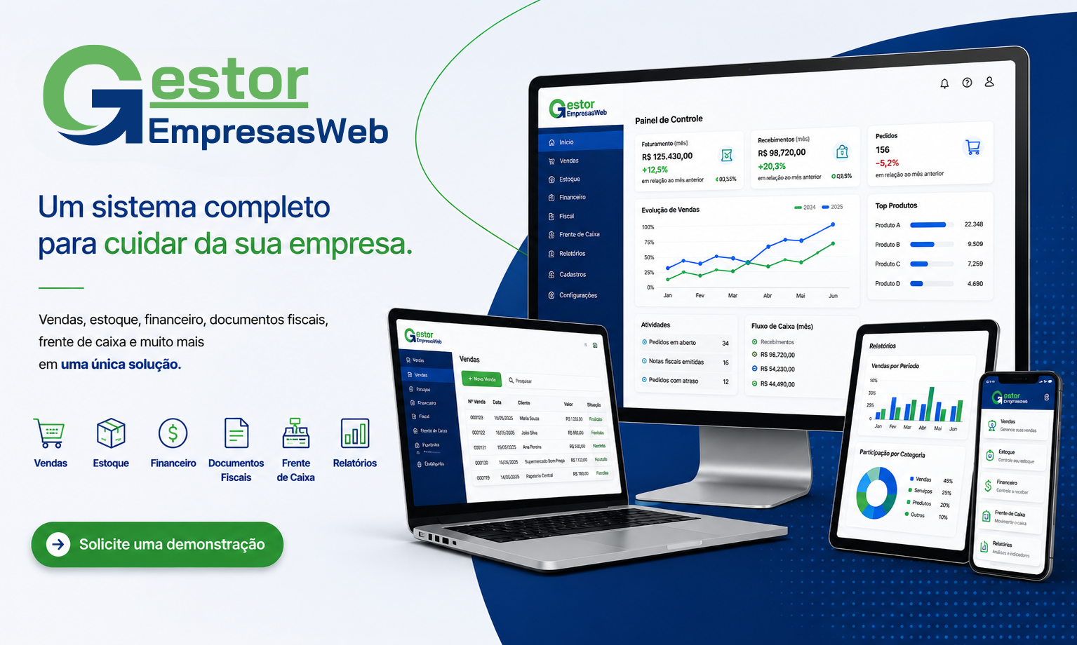 Gestor Empresas - Um sistema completo para cuidar da sua empresa.